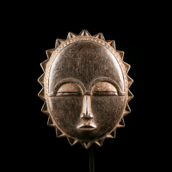 African art Baule moon mask