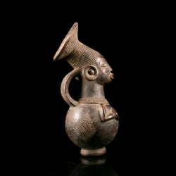 Mangbetu african art jar