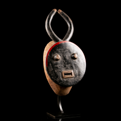 Masque d'art africain Baoulé Kplekple Yaswa