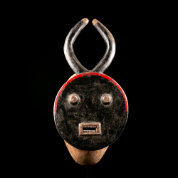 Authentique masque traditionnel Baule Kplekple Goli
