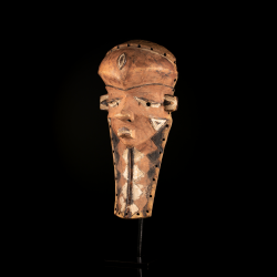 Pende mask from the Congo with stand
