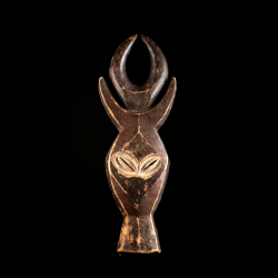 African art Kwele zoomorphic mask