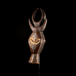 African art mask from Gabon with stand