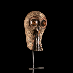 African Luba Kifwebe owl mask