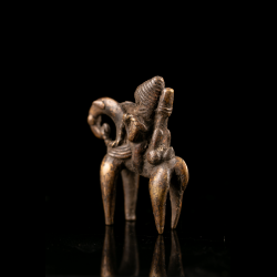 Cavalier Sao Putchu Guinadji vu de dos - Art Africain du Tchad