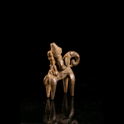 Lake Chad basin talismanic horseman – rear view