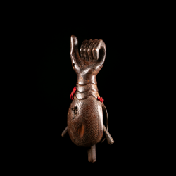 African art Kongo Dibu bell