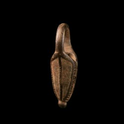 Bijou traditionnel Burkina Faso bronze patiné