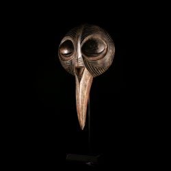 Rare tribal african art Luba Bukasandji Beaked Mask