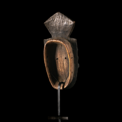 Grebo Kru mask with metal stand