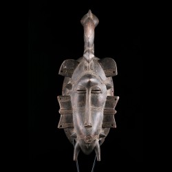 African Kpeliye mask originating from Senoufo art in Ivory Coast