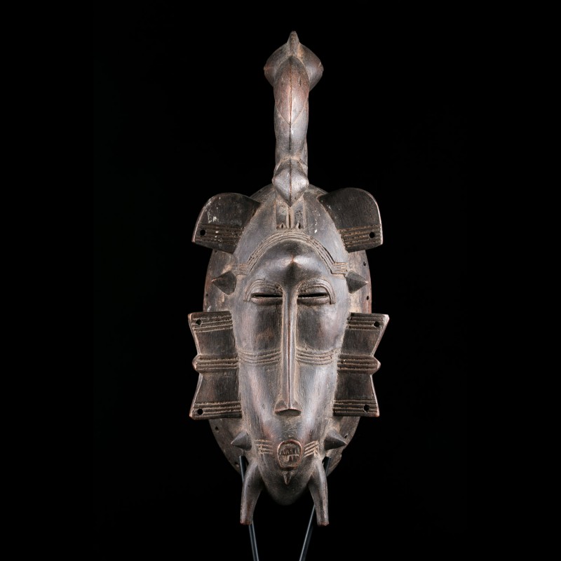 African Kpeliye mask originating from Senoufo art in Ivory Coast African Kpeliye mask originating from Senoufo art in Ivory Coast