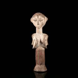 Sculpture Lega à deux visages superposés, République démocratique du Congo