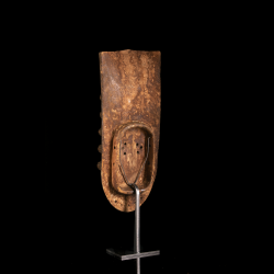 Masque Grebo Krou ancien – vue arrière et système de portage