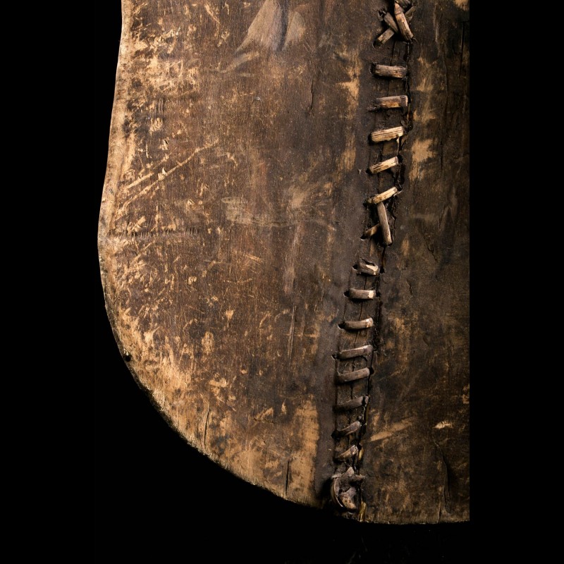 Petit Bouclier Songye Kifwebe - Art Tribal Africain (RDC / Zaïre) - Bois - 29 Cm