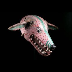 Hyena mask of the Gelede -...
