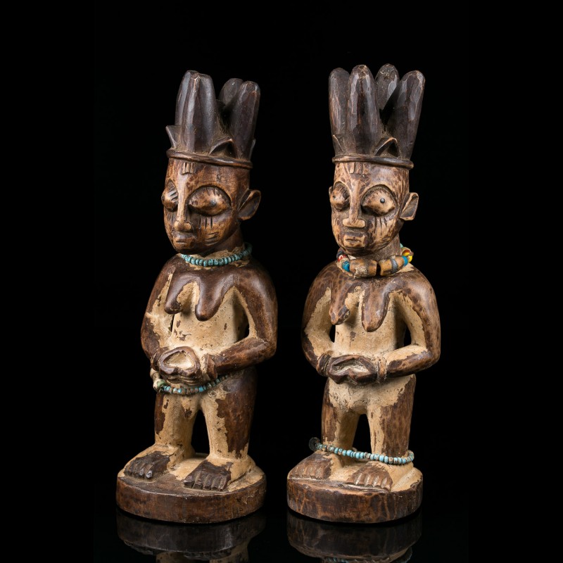 Pair of Ibeji twins - Yoruba - Nigeria Pair of Ibeji twins - Yoruba - Nigeria
