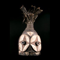Two-headed Echwaboga mask...