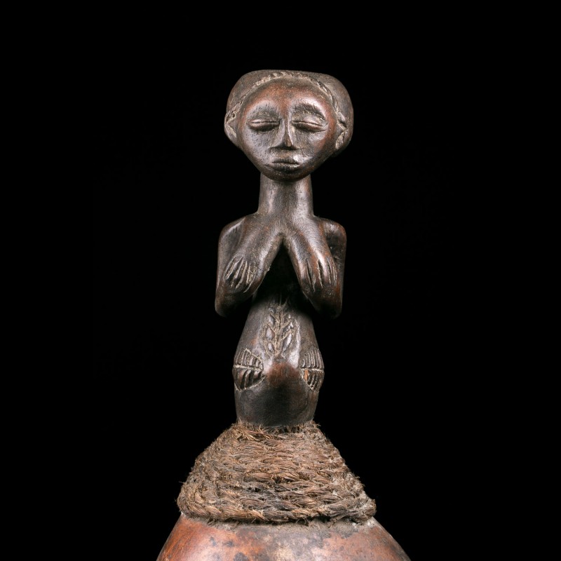 Kabwelulu figurative calabash Luba Congo Traditional African Art