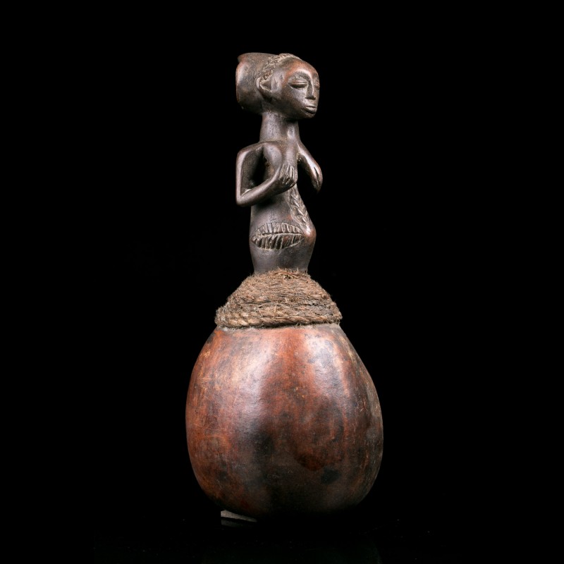 Kabwelulu figurative calabash Luba Congo Traditional African Art