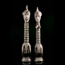 Pair of Degele figures -...