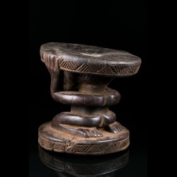 Small cariatidic prestige stool - Songye - Congo - SOLD