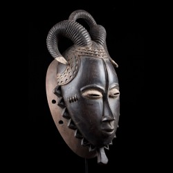 Facial ram mask - Baule / Yaoure - Ivory Coast