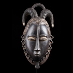 Facial ram mask - Baule / Yaoure - Ivory Coast
