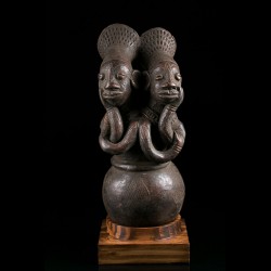 Terracotta figurative jar - Mangbetu - Congo