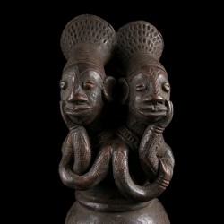 Terracotta figurative jar - Mangbetu - Congo