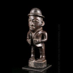 Kongo colonist figure -...